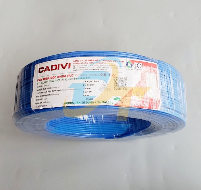 D&acirc;y điện đ&ocirc;i mềm Cadivi Vcmd 2x1.5  Cadivi | Gi&aacute; rẻ nhất - C&ocirc;ng Ty TNHH Thương Mại Dịch Vụ Đạt T&acirc;m