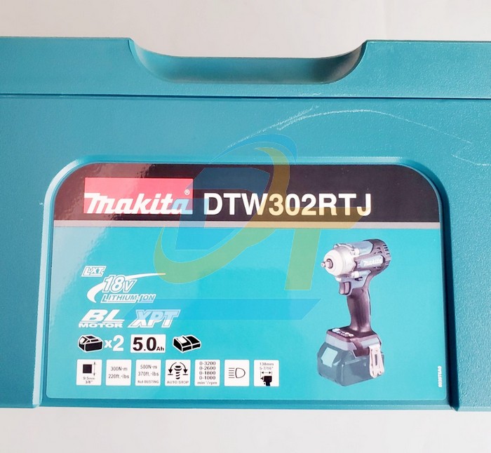 M&aacute;y siết bu l&ocirc;ng 3/8" d&ugrave;ng pin 18V Makita DTW302RTJ (Vali K&egrave;m pin, sạc) DTW302RTJ Makita | Gi&aacute; rẻ nhất - C&ocirc;ng Ty TNHH Thương Mại Dịch Vụ Đạt T&acirc;m