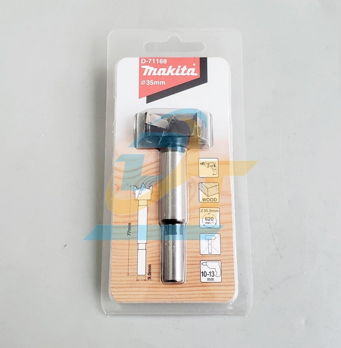 Mũi kho&eacute;t gỗ hợp kim 35x77mm Makita D-71168 D-71168 Makita | Gi&aacute; rẻ nhất - C&ocirc;ng Ty TNHH Thương Mại Dịch Vụ Đạt T&acirc;m