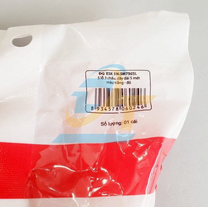 Ổ cắm 5 lỗ 3 chấu d&acirc;y 5m Điện Quang ĐQ ESK5W.SM750L ĐQ ESK5W.SM750L DienQuang | Gi&aacute; rẻ nhất - C&ocirc;ng Ty TNHH Thương Mại Dịch Vụ Đạt T&acirc;m