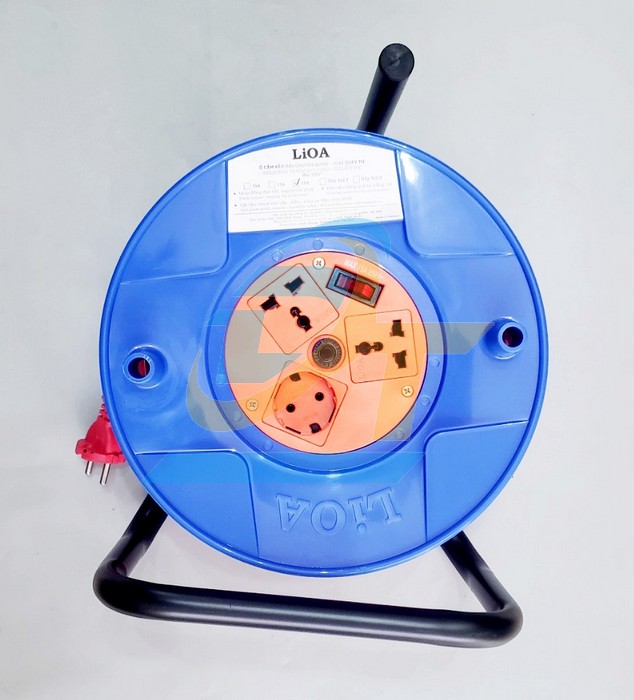 Ổ cắm quay tay kiểu Rulo 50m 15A Lioa QT50-2-15A QT50-2-15A LiOA | Gi&aacute; rẻ nhất - C&ocirc;ng Ty TNHH Thương Mại Dịch Vụ Đạt T&acirc;m