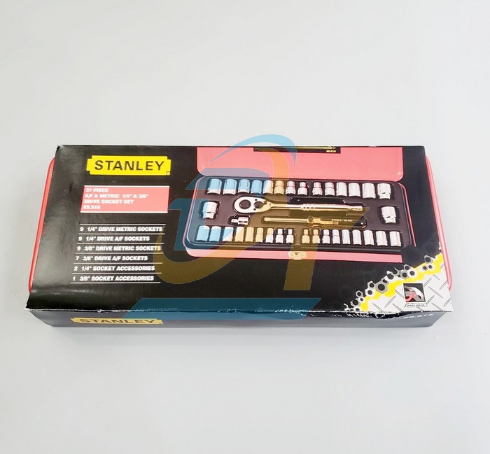 Bộ khẩu 1/4'' v&agrave; 3/8'' 37 chi tiết Stanley 89-518 89-518 Stanley | Gi&aacute; rẻ nhất - C&ocirc;ng Ty TNHH Thương Mại Dịch Vụ Đạt T&acirc;m
