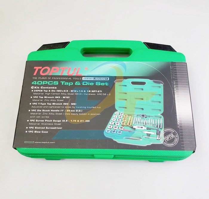 Bộ taro ren 40 chi tiết Toptul JGAI4001 JGAI4001 TOPTUL | Gi&aacute; rẻ nhất - C&ocirc;ng Ty TNHH Thương Mại Dịch Vụ Đạt T&acirc;m
