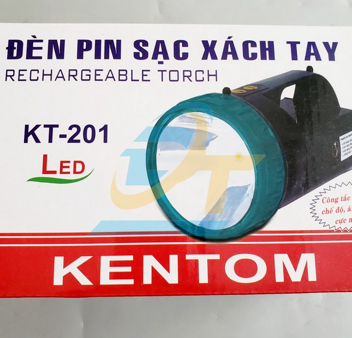 Đ&egrave;n pin LED sạc cầm tay Kentom KT-201 KT-201 KENTOM | Gi&aacute; rẻ nhất - C&ocirc;ng Ty TNHH Thương Mại Dịch Vụ Đạt T&acirc;m