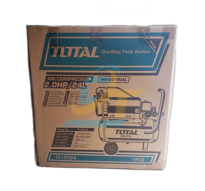 M&aacute;y n&eacute;n kh&iacute; 24 l&iacute;t 2.0HP Total TC12024 (Thay thế m&atilde; TC120246T) TC12024 Total | Gi&aacute; rẻ nhất - C&ocirc;ng Ty TNHH Thương Mại Dịch Vụ Đạt T&acirc;m