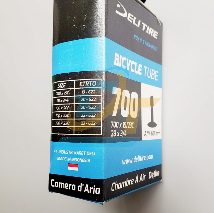 Ruột xe đạp Deli Tire 700x19/23C (28x3/4) A/V 60mm Van Mỹ  DELI-TIRE | Gi&aacute; rẻ nhất - C&ocirc;ng Ty TNHH Thương Mại Dịch Vụ Đạt T&acirc;m