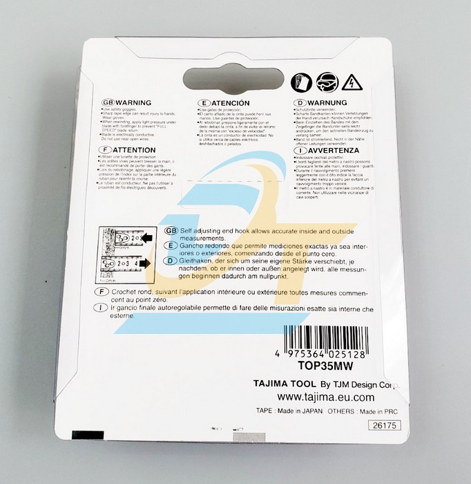 Thước cuộn 3.5m Tajima TOP35MW TOP35MW Tajima | Gi&aacute; rẻ nhất - C&ocirc;ng Ty TNHH Thương Mại Dịch Vụ Đạt T&acirc;m