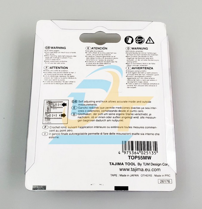 Thước cuộn 5.5m Tajima TOP55MW TOP55MW Tajima | Gi&aacute; rẻ nhất - C&ocirc;ng Ty TNHH Thương Mại Dịch Vụ Đạt T&acirc;m