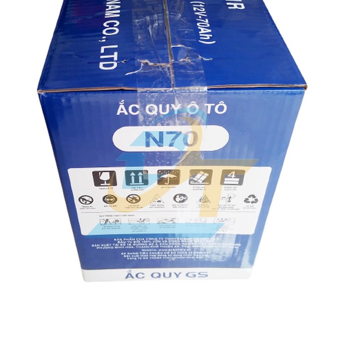 Ắc quy nước 65S31R GS N70 (12V-70AH)  GS | Gi&aacute; rẻ nhất - C&ocirc;ng Ty TNHH Thương Mại Dịch Vụ Đạt T&acirc;m