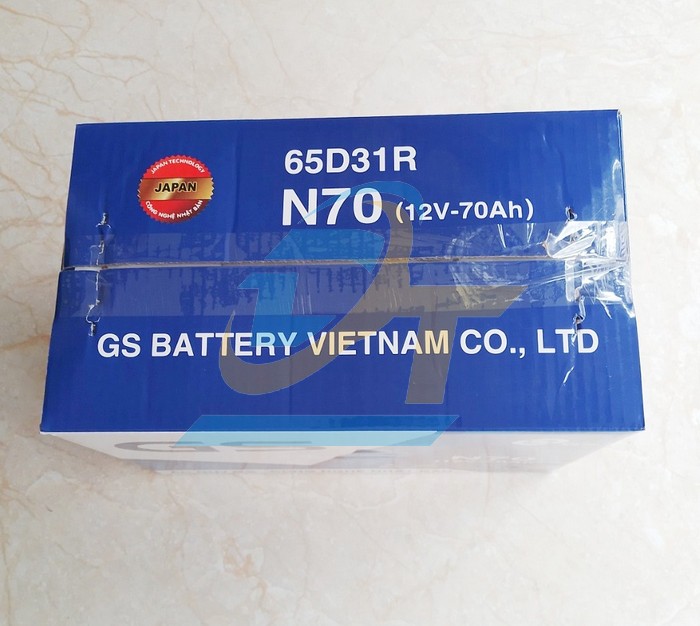 Ắc quy nước 65S31R GS N70 (12V-70AH)  GS | Gi&aacute; rẻ nhất - C&ocirc;ng Ty TNHH Thương Mại Dịch Vụ Đạt T&acirc;m