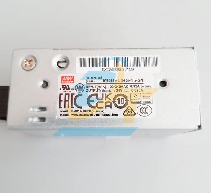 Bộ nguồn tổ ong 24V-0.625A Meanwell RS-15-24 RS-15-24 MEANWELL | Gi&aacute; rẻ nhất - C&ocirc;ng Ty TNHH Thương Mại Dịch Vụ Đạt T&acirc;m