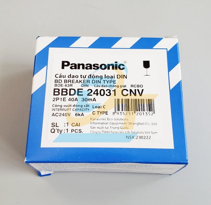 Cầu dao chống giật RCBO 2P 40A Panasonic BBDE24031CNV BBDE24031CNV Panasonic | Gi&aacute; rẻ nhất - C&ocirc;ng Ty TNHH Thương Mại Dịch Vụ Đạt T&acirc;m