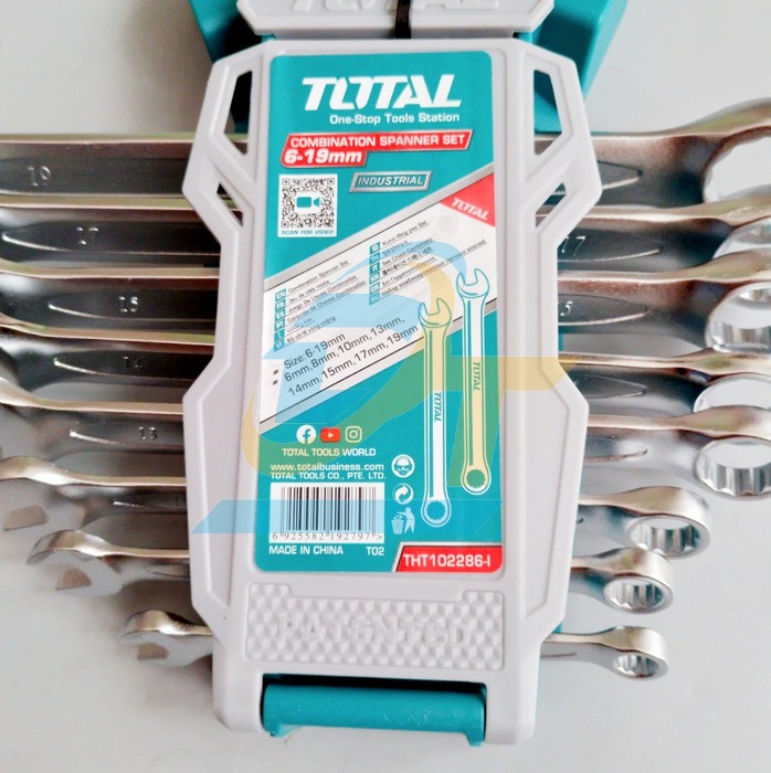 Bộ cờ l&ecirc; v&ograve;ng miệng 8 chi tiết 6-19mm Total THT102286-I THT102286-I Total | Gi&aacute; rẻ nhất - C&ocirc;ng Ty TNHH Thương Mại Dịch Vụ Đạt T&acirc;m