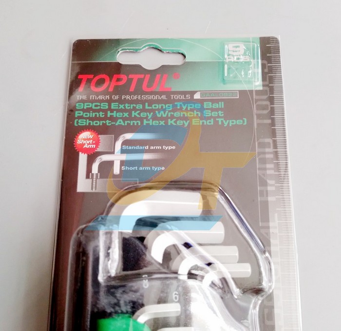 Bộ lục gi&aacute;c đầu bi 9 c&acirc;y d&agrave;i 1.5-10mm Toptul GAAL0922 GAAL0922 TOPTUL | Gi&aacute; rẻ nhất - C&ocirc;ng Ty TNHH Thương Mại Dịch Vụ Đạt T&acirc;m