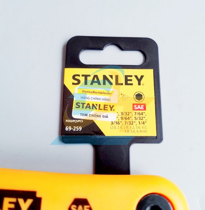 Bộ lục gi&aacute;c gập 9 chi tiết hệ inch 5/64-1/4" Stanley 69-259 69-259 Stanley | Gi&aacute; rẻ nhất - C&ocirc;ng Ty TNHH Thương Mại Dịch Vụ Đạt T&acirc;m