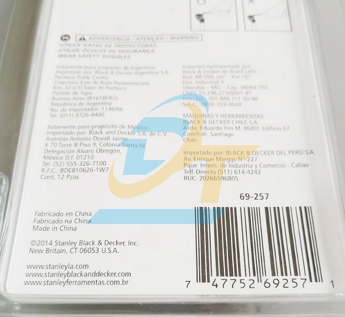 Bộ lục gi&aacute;c hệ inch 12 chi tiết Stanley 69-257 69-257 Stanley | Gi&aacute; rẻ nhất - C&ocirc;ng Ty TNHH Thương Mại Dịch Vụ Đạt T&acirc;m