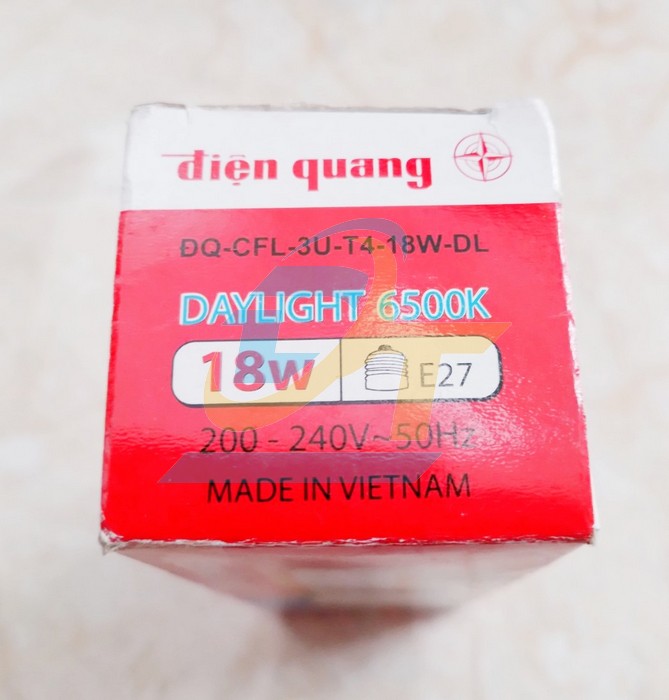 B&oacute;ng đ&egrave;n compact CSN Điện Quang ĐQ-CFL-3U-T4-18W-DL ĐQ-CFL-3U-T4-18W-DL DienQuang | Gi&aacute; rẻ nhất - C&ocirc;ng Ty TNHH Thương Mại Dịch Vụ Đạt T&acirc;m
