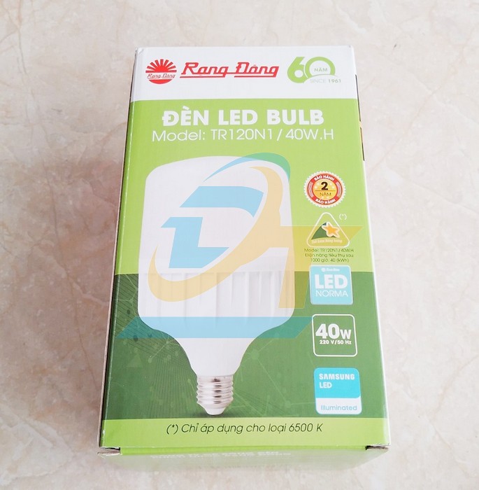 B&oacute;ng đ&egrave;n Led bulb trụ 40W 6500K Rạng Đ&ocirc;ng TR120N1/40W.H TR120N1/40W.H RangDong | Gi&aacute; rẻ nhất - C&ocirc;ng Ty TNHH Thương Mại Dịch Vụ Đạt T&acirc;m