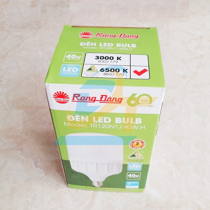 B&oacute;ng đ&egrave;n Led bulb trụ 40W 6500K Rạng Đ&ocirc;ng TR120N1/40W.H TR120N1/40W.H RangDong | Gi&aacute; rẻ nhất - C&ocirc;ng Ty TNHH Thương Mại Dịch Vụ Đạt T&acirc;m