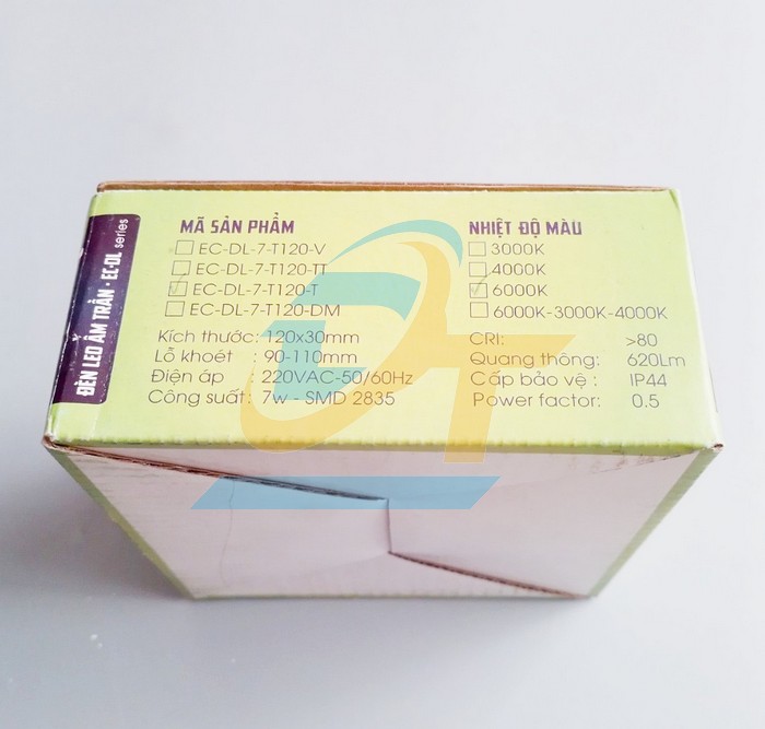 Đ&egrave;n led &acirc;m trần 7W 6000K KingEco EC-DL-7-T120-T  KingEco | Gi&aacute; rẻ nhất - C&ocirc;ng Ty TNHH Thương Mại Dịch Vụ Đạt T&acirc;m