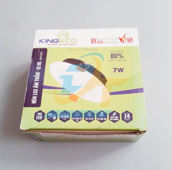 Đ&egrave;n led &acirc;m trần 7W 6000K KingEco EC-DL-7-T120-T  KingEco | Gi&aacute; rẻ nhất - C&ocirc;ng Ty TNHH Thương Mại Dịch Vụ Đạt T&acirc;m
