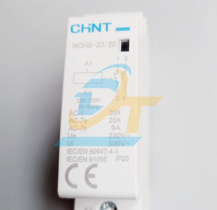 Khởi động từ 1P 20A 220/230V Chint NCH8-20/20 NCH8-20/20 CHINT | Gi&aacute; rẻ nhất - C&ocirc;ng Ty TNHH Thương Mại Dịch Vụ Đạt T&acirc;m