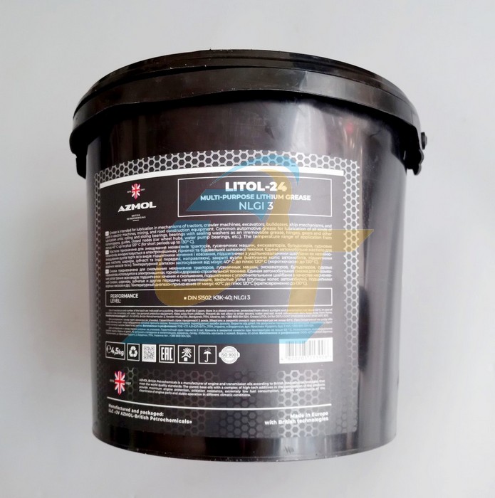 Mỡ b&ograve; chịu nhiệt Azmol LITOL-24 (Th&ugrave;ng 4.5kg) Litol-24 Azmol | Gi&aacute; rẻ nhất - C&ocirc;ng Ty TNHH Thương Mại Dịch Vụ Đạt T&acirc;m