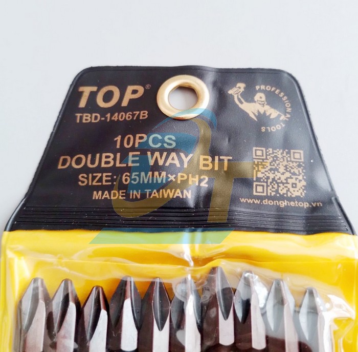 Mũi v&iacute;t 2 đầu n&acirc;u ngắn PH2x65mm TOP TBD-14067B TBD-14067B TOP | Gi&aacute; rẻ nhất - C&ocirc;ng Ty TNHH Thương Mại Dịch Vụ Đạt T&acirc;m