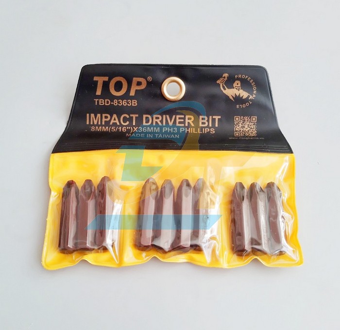 Mũi v&iacute;t đ&oacute;ng n&acirc;u ngắn 6mm PH3x36mm TOP TBD-8363B TBD-8363B TOP | Gi&aacute; rẻ nhất - C&ocirc;ng Ty TNHH Thương Mại Dịch Vụ Đạt T&acirc;m