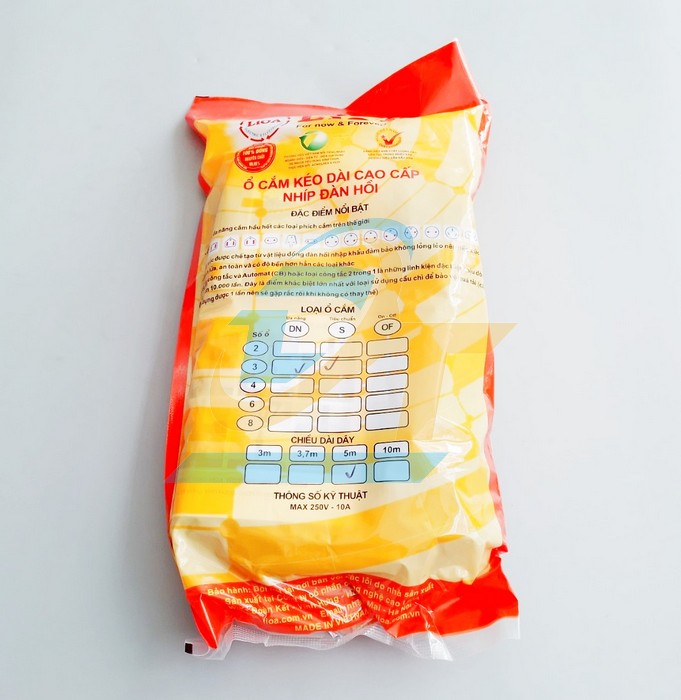 Ổ cắm điện đa năng 6 chấu LiOA 3D3S52 - d&acirc;y d&agrave;i 5m  LiOA | Gi&aacute; rẻ nhất - C&ocirc;ng Ty TNHH Thương Mại Dịch Vụ Đạt T&acirc;m