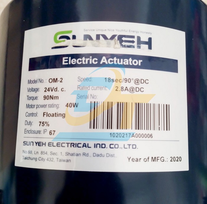 Van bướm động cơ điện DC24V DN100 ShinYi EOM2-0100 EOM2-0100 DC24V SHINYI | Gi&aacute; rẻ nhất - C&ocirc;ng Ty TNHH Thương Mại Dịch Vụ Đạt T&acirc;m