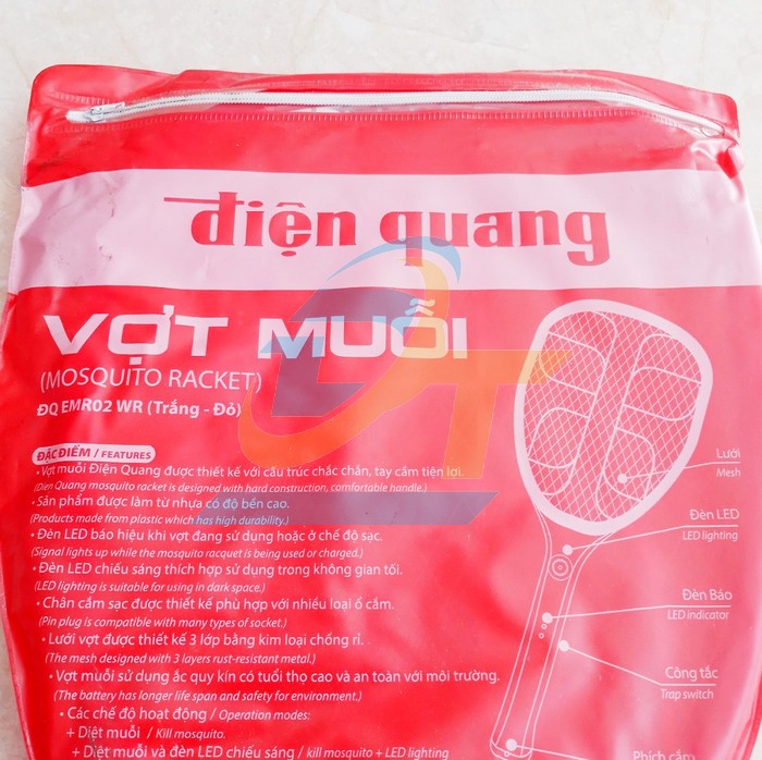 Vợt bắt muỗi Điện Quang ĐQ EMR02 WR ĐQ EMR02 WR DienQuang | Gi&aacute; rẻ nhất - C&ocirc;ng Ty TNHH Thương Mại Dịch Vụ Đạt T&acirc;m
