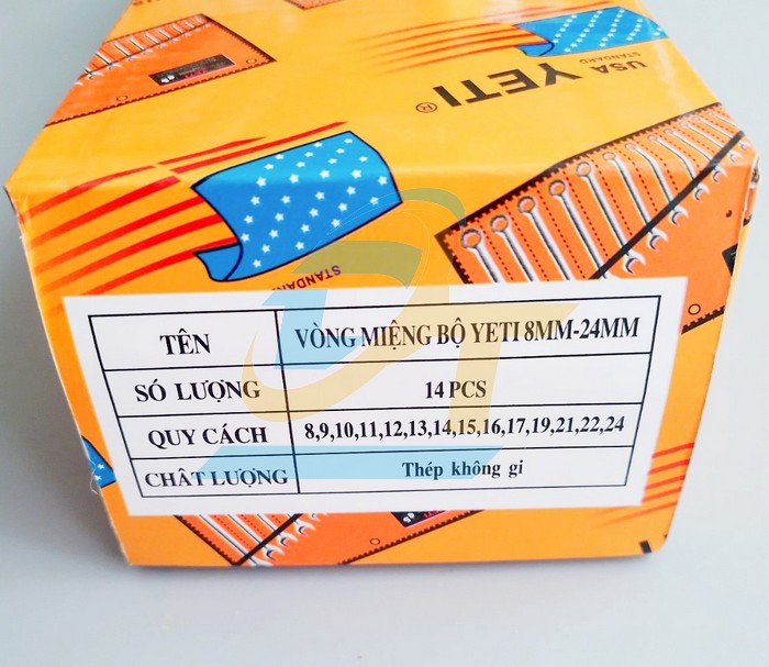 Bộ cờ l&ecirc; v&ograve;ng miệng 14 chi tiết hệ m&eacute;t Yeti 8-24mm  Yeti | Gi&aacute; rẻ nhất - C&ocirc;ng Ty TNHH Thương Mại Dịch Vụ Đạt T&acirc;m