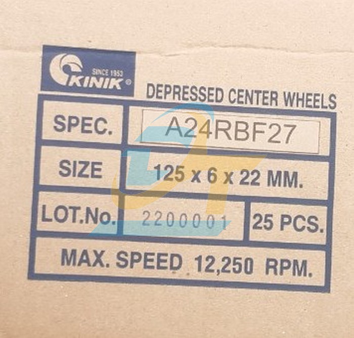 Đ&aacute; m&agrave;i A24RBF27 Kinik 125x6x22  KINIK | Gi&aacute; rẻ nhất - C&ocirc;ng Ty TNHH Thương Mại Dịch Vụ Đạt T&acirc;m