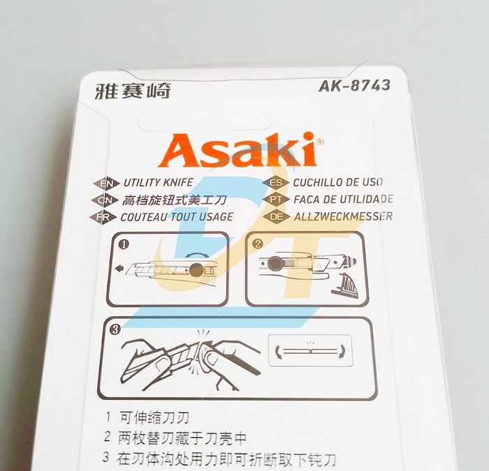 Dao rọc giấy 18mm LC-501 Asaki AK-8743 AK-8743 Asaki | Gi&aacute; rẻ nhất - C&ocirc;ng Ty TNHH Thương Mại Dịch Vụ Đạt T&acirc;m