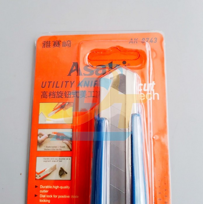 Dao rọc giấy 18mm LC-501 Asaki AK-8743 AK-8743 Asaki | Gi&aacute; rẻ nhất - C&ocirc;ng Ty TNHH Thương Mại Dịch Vụ Đạt T&acirc;m