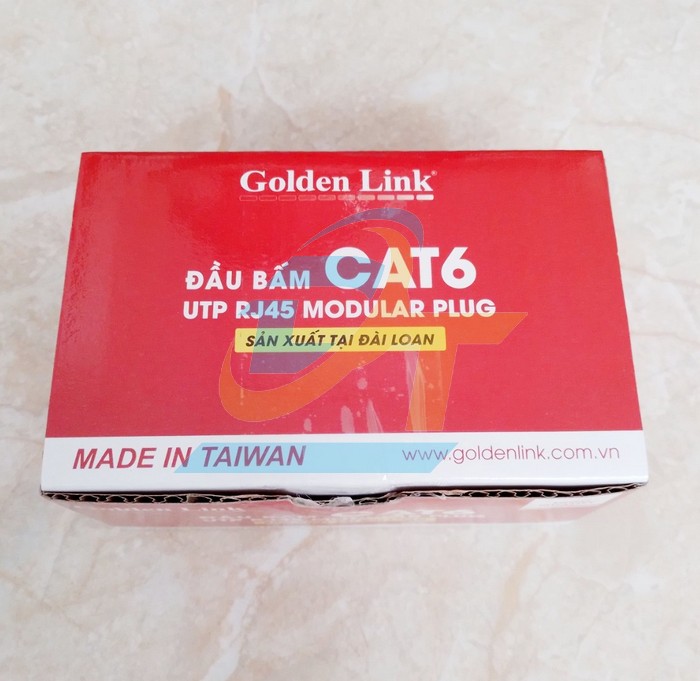 Đầu bấm mạng RJ45 Cat.6 UTP Golden Link P8- 001TW P8- 001TW GoldenLink | Gi&aacute; rẻ nhất - C&ocirc;ng Ty TNHH Thương Mại Dịch Vụ Đạt T&acirc;m