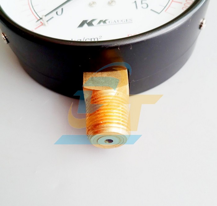 Đồng hồ đo &aacute;p suất 100mm KK-GAUGES 0-15kgf/cm2 (Ch&acirc;n đứng ren 17mm)  KK-GAUGES | Gi&aacute; rẻ nhất - C&ocirc;ng Ty TNHH Thương Mại Dịch Vụ Đạt T&acirc;m