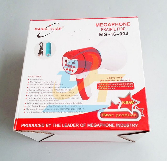 Loa ph&oacute;ng thanh cầm tay mini Megaphone MS-16-004 MS-16-004 MEGAPHONE | Gi&aacute; rẻ nhất - C&ocirc;ng Ty TNHH Thương Mại Dịch Vụ Đạt T&acirc;m