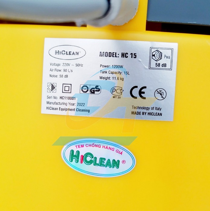 M&aacute;y h&uacute;t bụi c&ocirc;ng nghiệp HiClean HC15 HC15 HiClean | Gi&aacute; rẻ nhất - C&ocirc;ng Ty TNHH Thương Mại Dịch Vụ Đạt T&acirc;m