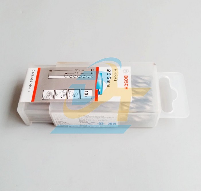 Mũi khoan sắt 5.5mm HSS-G Bosch 2608595064 2608595064 Bosch | Gi&aacute; rẻ nhất - C&ocirc;ng Ty TNHH Thương Mại Dịch Vụ Đạt T&acirc;m