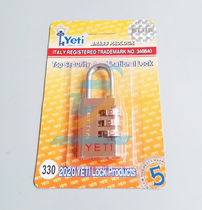 Ổ kh&oacute;a số đồng thau 30mm Yeti 330  YETI-LOCK | Gi&aacute; rẻ nhất - C&ocirc;ng Ty TNHH Thương Mại Dịch Vụ Đạt T&acirc;m