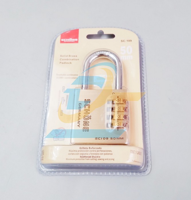 Ổ kh&oacute;a số đồng thau 50mm Schone SC-109  Schone | Gi&aacute; rẻ nhất - C&ocirc;ng Ty TNHH Thương Mại Dịch Vụ Đạt T&acirc;m