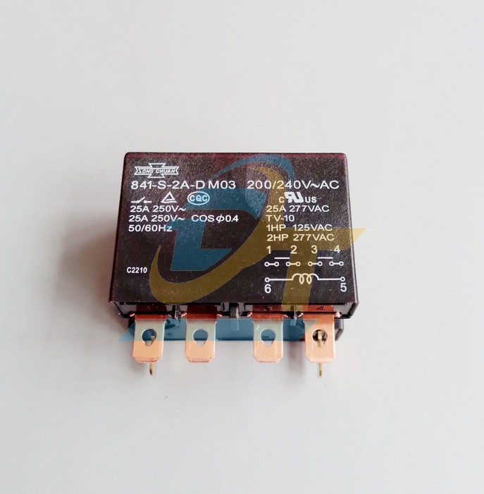 Relay điều h&ograve;a kh&ocirc;ng kh&iacute; 25A 220V Song Chuan 841-S-2A-D 841-S-2A-D SONGCHUAN | Gi&aacute; rẻ nhất - C&ocirc;ng Ty TNHH Thương Mại Dịch Vụ Đạt T&acirc;m