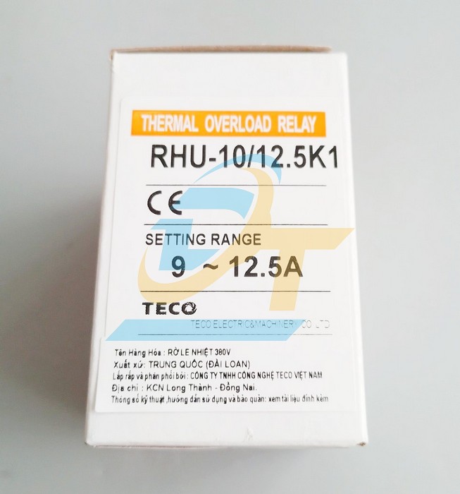 Relay nhiệt 9-12.5A Teco RHU-10/12.5K1 RHU-10/12.5K1 Teco | Gi&aacute; rẻ nhất - C&ocirc;ng Ty TNHH Thương Mại Dịch Vụ Đạt T&acirc;m