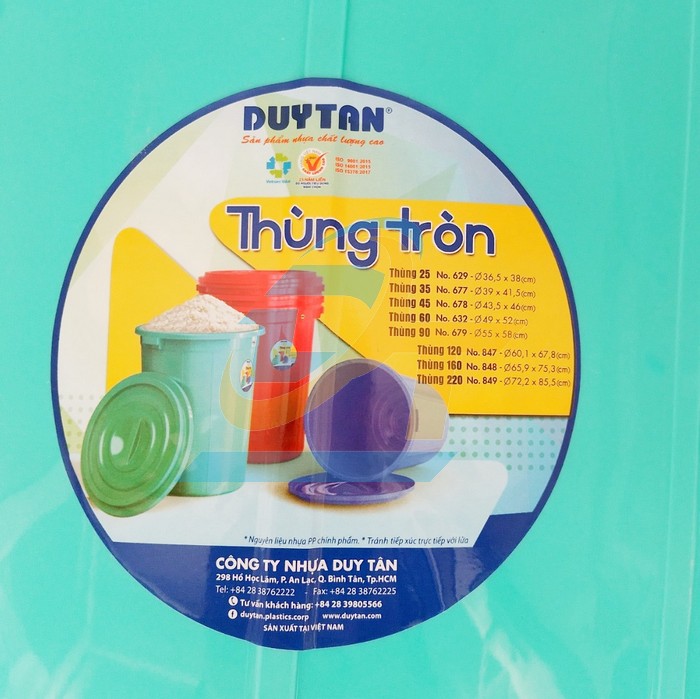 Th&ugrave;ng nhựa c&oacute; nắp 60 l&iacute;t Duy T&acirc;n No.632  DuyTan | Gi&aacute; rẻ nhất - C&ocirc;ng Ty TNHH Thương Mại Dịch Vụ Đạt T&acirc;m
