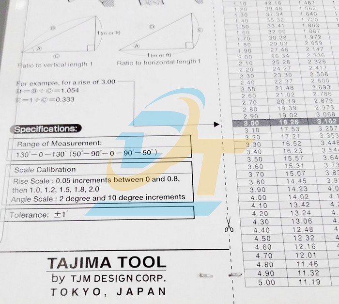 Thước đo g&oacute;c nghi&ecirc;ng Slant 100 Tajima SLT-100 SLT-100 Tajima | Gi&aacute; rẻ nhất - C&ocirc;ng Ty TNHH Thương Mại Dịch Vụ Đạt T&acirc;m