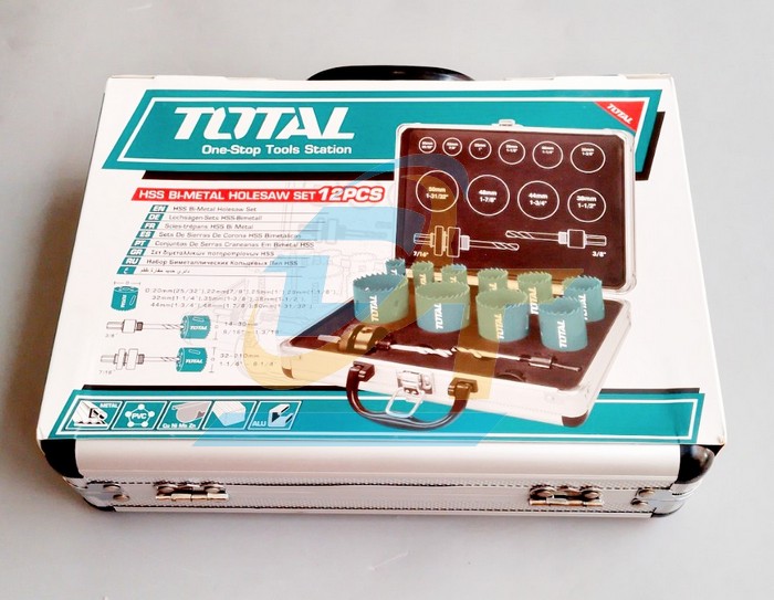 Bộ mũi kho&eacute;t kim loại 12 chi tiết 20-50mm Total TACSH1121 TACSH1121 Total | Gi&aacute; rẻ nhất - C&ocirc;ng Ty TNHH Thương Mại Dịch Vụ Đạt T&acirc;m