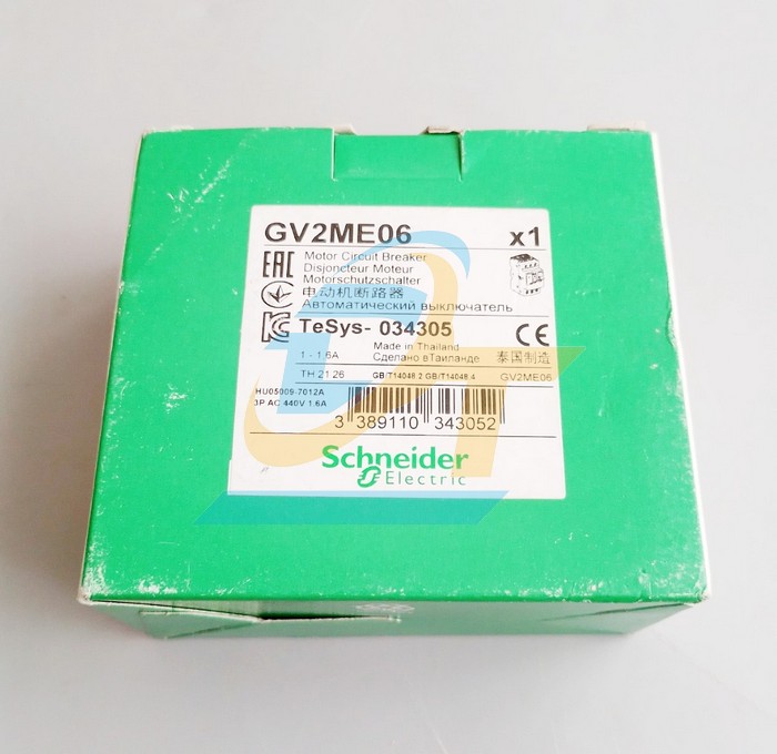 Cầu dao bảo vệ động cơ 3P 1.0-1.6A Schneider GV2ME06 GV2ME06 SCHNEIDER | Gi&aacute; rẻ nhất - C&ocirc;ng Ty TNHH Thương Mại Dịch Vụ Đạt T&acirc;m