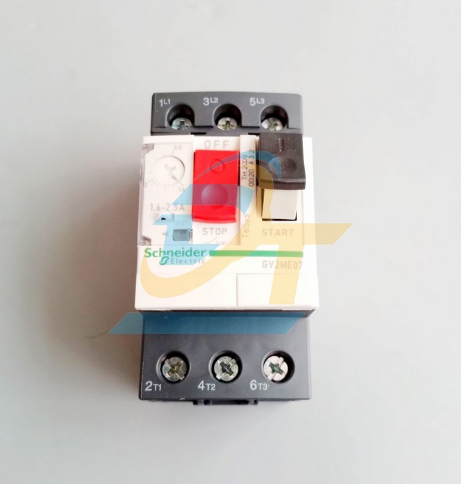 Cầu dao bảo vệ động cơ 3P 1.6-2.5A Schneider GV2ME07 GV2ME07 SCHNEIDER | Gi&aacute; rẻ nhất - C&ocirc;ng Ty TNHH Thương Mại Dịch Vụ Đạt T&acirc;m